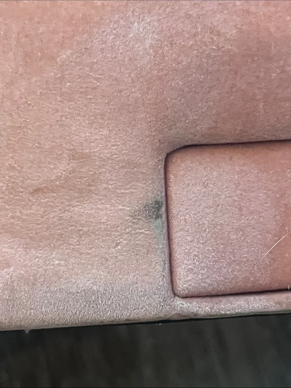 Vintage Wolf Designs Octagonal Pink Suede Jewelry Case with Gold Accent